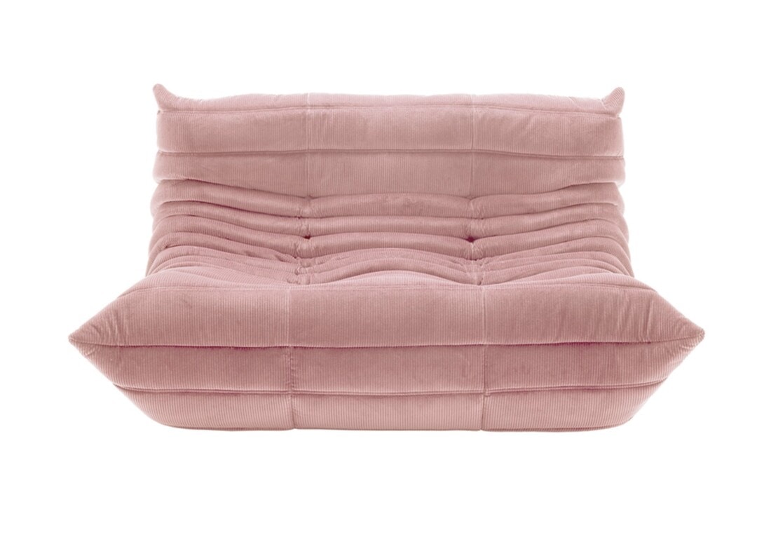 Ligne Roset Togo Small Settee in soft pink DOMO