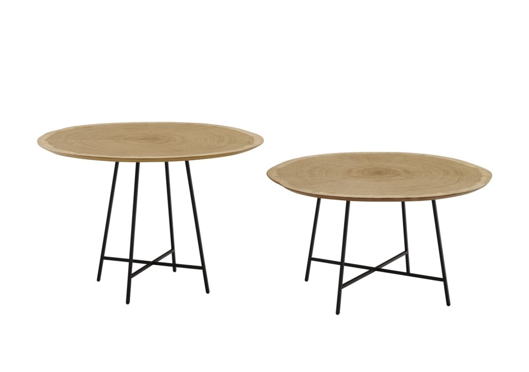Ligne Roset: Alburni High (left) and Low (right) Occasional Tables