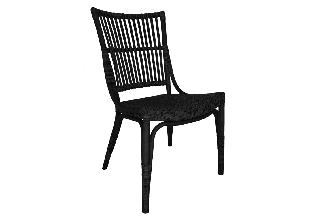 Black Rattan Furniture Style Piano Chair Sika Design