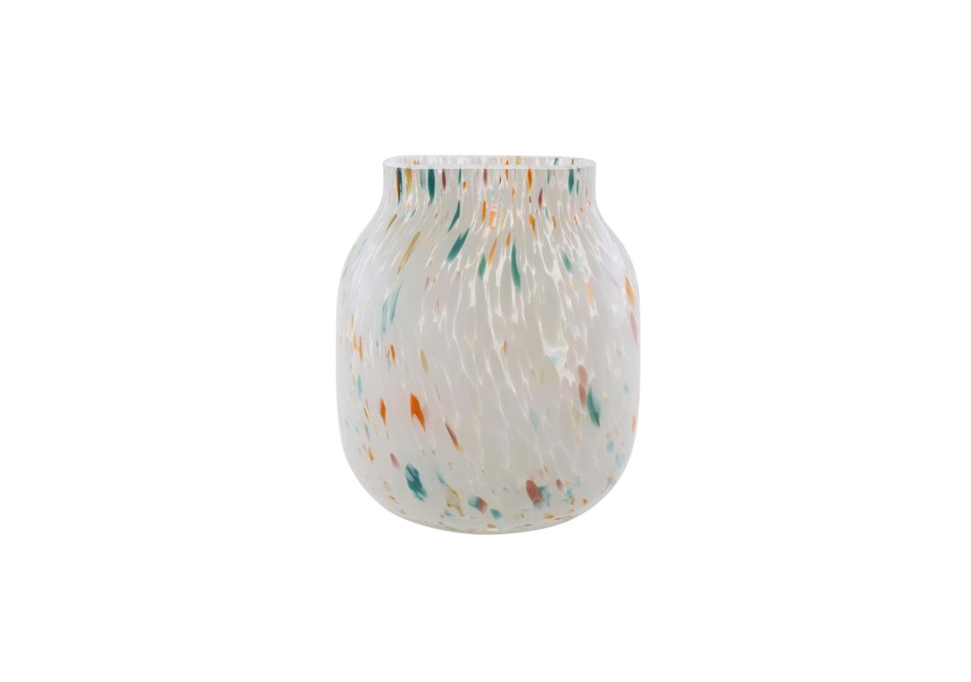 Multi Coloured Blown Glass Ligne Roset Fila Vase