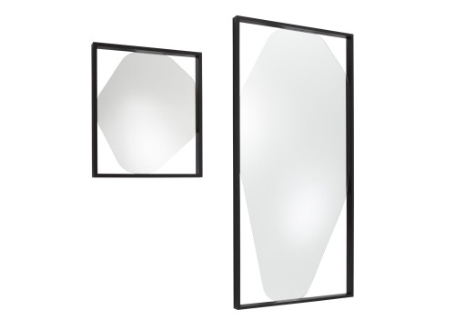 Ligne Roset: Belize Mirror Small and Large in Black