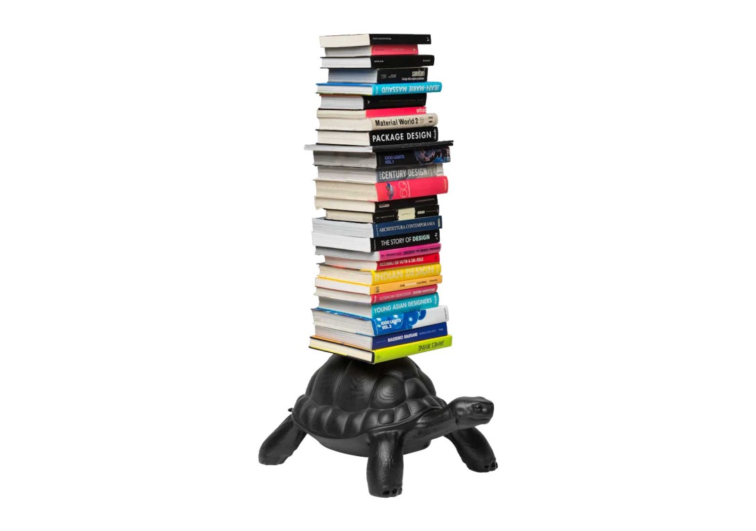 Qeeboo Turtle Carry Bookshelf Black DOMO