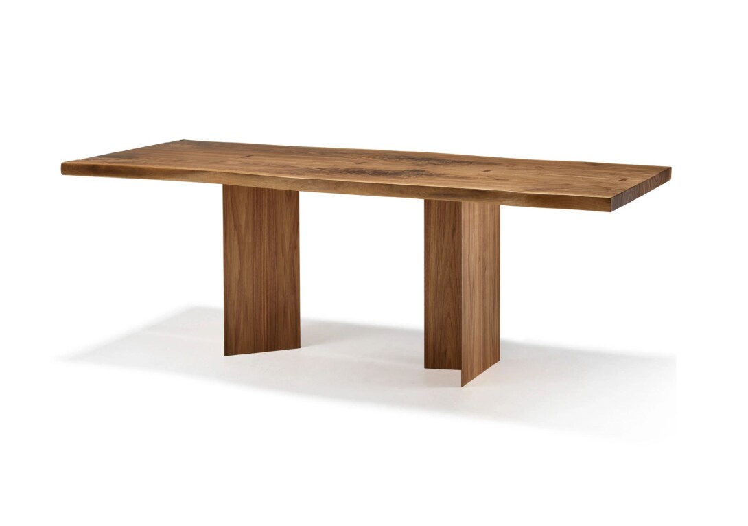 Wood Arte Brotto Vero Dining Table 320cm Walnut Boomerang shaped legs DOMO