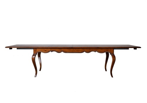 Handcrafted Classic Style Extendable Dining Table Extension Leaves Pierre Chiaro
