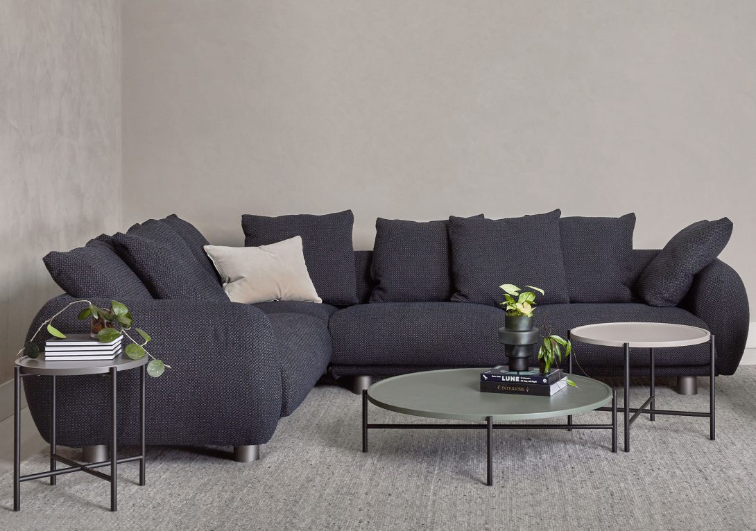 PROSETTO Bali Sectional Sofa in dark blue designer Italian furniture Italian interiors