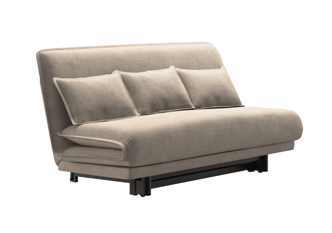 Contemporary Designer Linen Upholstered Colli Sofa Bed Back Cushions Wittmann