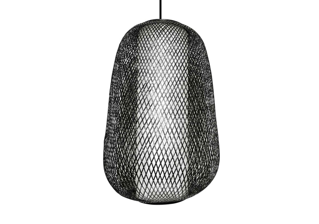Black bamboo ceiling light DOMO Home: Cassia Ceiling Light - Large Natural