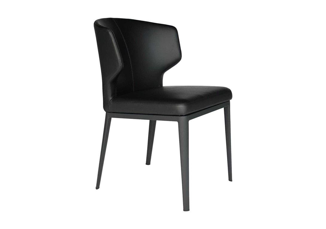 DOMO Home: Phoenix Dining Chair in S201-926 fabric with Black frame