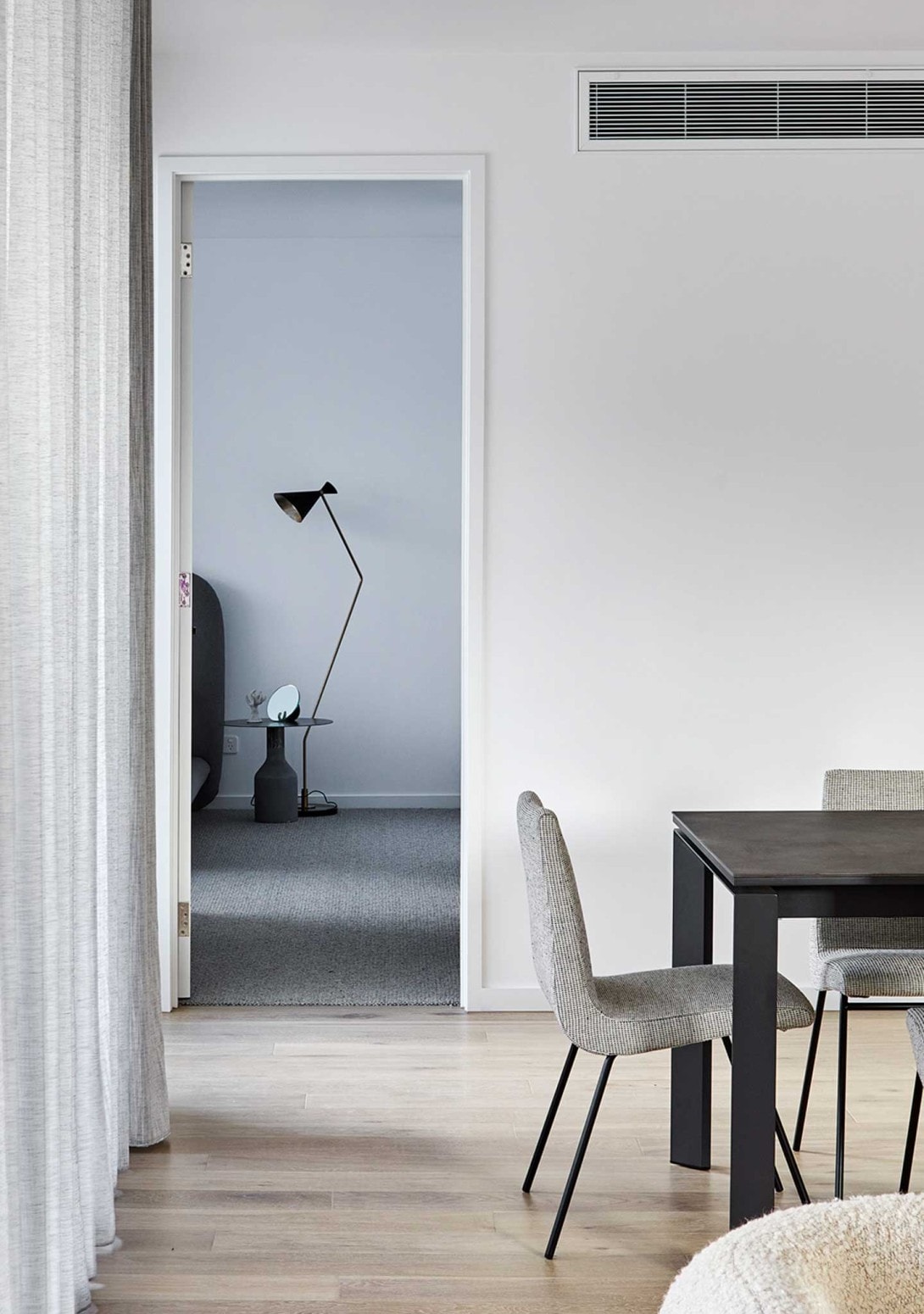 Contemporary Interior Design Dining Setting Bedroom Modernist Floor Lamp DOMO Home Lighting