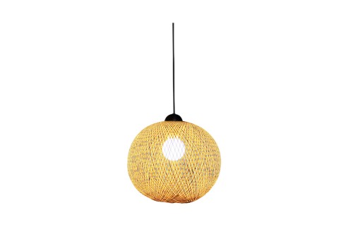 Medium Natural Bamboo Pendant Lighting Sichuan Ceiling Lamp Domo