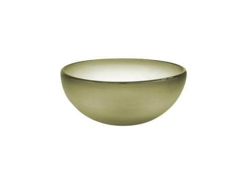 DOMO Home: Ruth Allen Glass Bowl in Olive