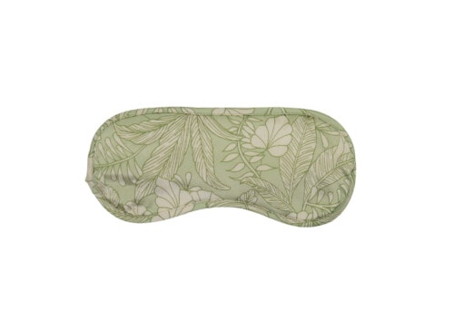 Pure Silk Magnolia: Eye Mask in Tropical Palms DOMO mulberry silk Christmas gift ideas